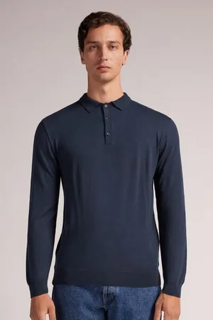 intimissimi Polo de Manga Larga de Punto Hombre Tamaño XXL