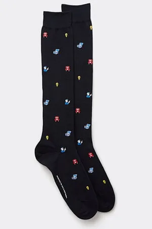 intimissimi Calcetines Largos de Algodón Soft Hasbro Monopoly Hombre Tamaño 40-41
