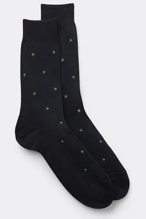 intimissimi Calcetín Corto de Hilo de Escocia Estampado Hombre Tamaño 40-41