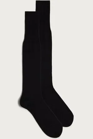 intimissimi Calcetines Largos de Cashmere Seda y Algodón Hombre Tamaño 42-43
