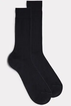 intimissimi Medias Cortas de Algodón Hilo de Escocia Canalé Hombre Tamaño 44-45