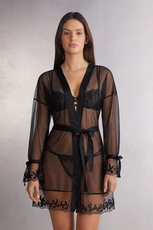 intimissimi Kimono de Encaje Frou Frou Romance Mujer Tamaño S/M