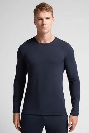 intimissimi Camiseta básica de manga larga para hombre de modal Hombre Tamaño XXL