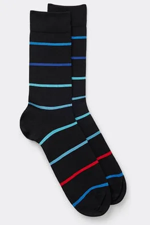 intimissimi Calcetín Corto de Hilo de Escocia Estampado Hombre Tamaño 40-41