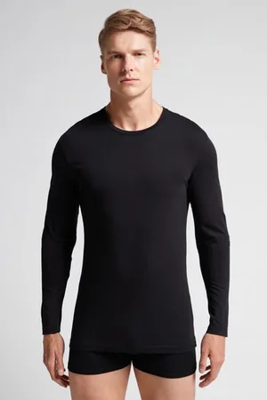 intimissimi Camiseta de manga larga en algodón superior de hombre Hombre Tamaño S