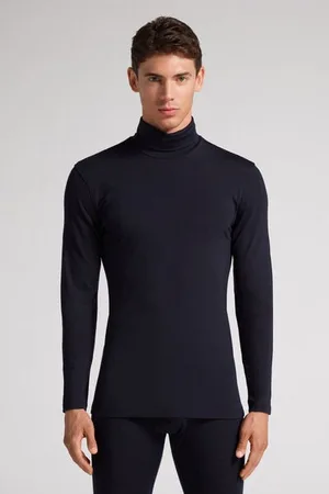 intimissimi Camiseta Manga Larga Lana Merina Cuello Alto Hombre Tamaño M