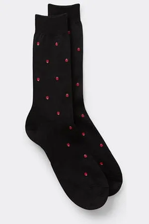 intimissimi Calcetín Corto de Hilo de Escocia Estampado Hombre Tamaño 40-41