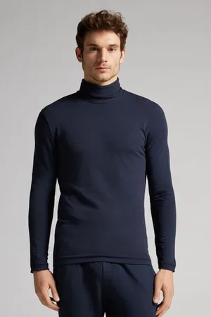 intimissimi Camiseta Manga Larga Modal Cashmere Cuello Alto Hombre Tamaño XL
