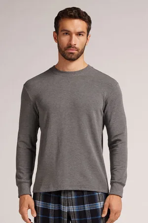 intimissimi Camiseta de Manga Larga en Felpa de Modal Hombre Tamaño L
