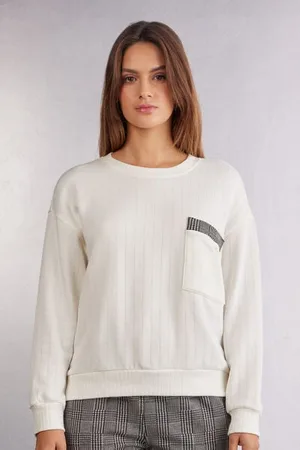 intimissimi Camiseta de Manga Larga de Canalé Royal Elegance Mujer Tamaño S