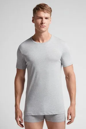intimissimi Camiseta con cuello redondo de algodón superior Hombre Tamaño S