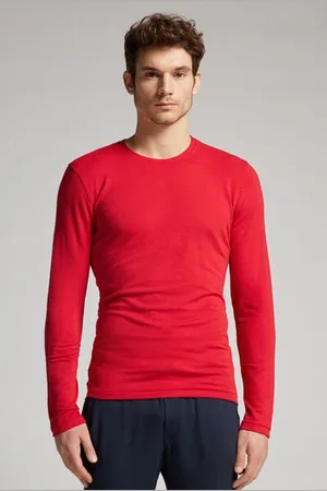 intimissimi Camiseta básica de manga larga para hombre de modal Hombre Tamaño XL