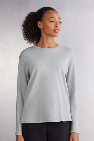 intimissimi Camiseta de Manga Larga de Algodón Mujer Tamaño L