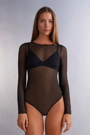 intimissimi Body Manga Larga de Tul Mujer Tamaño M