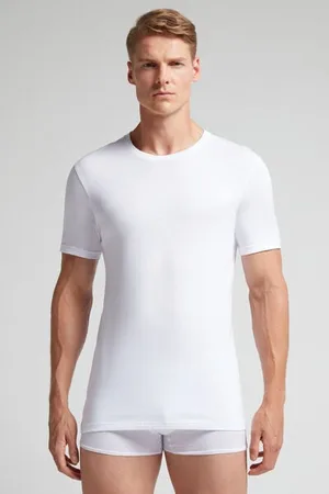 intimissimi Camiseta con cuello redondo de algodón superior Hombre Tamaño XL