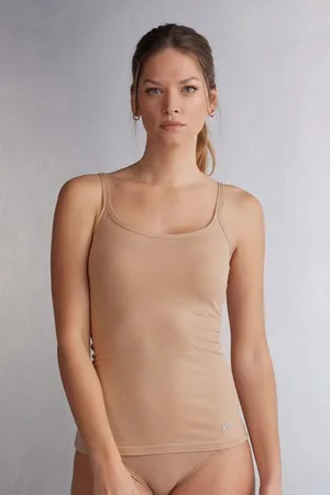 intimissimi Top de tirantes para mujer de algodón Mujer Tamaño L
