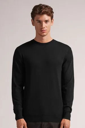 intimissimi Camiseta de Cuello Redondo y Manga Larga Hombre Tamaño S