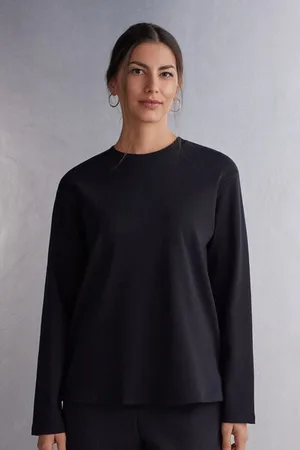 intimissimi Camiseta de Manga Larga de Algodón Mujer Tamaño L