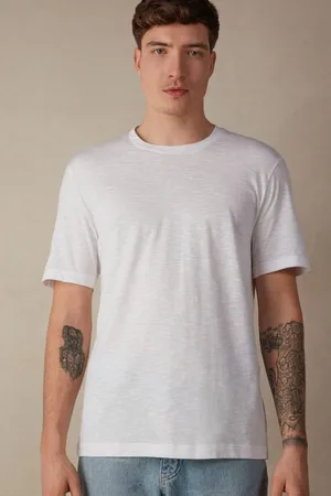 intimissimi Camiseta de Algodón Jaspeado Hombre Tamaño M