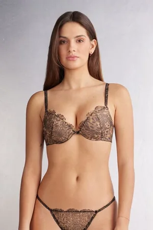intimissimi Sujetador Super Push-Up Estampado Animal Always Glamorous Mujer Tamaño 80C