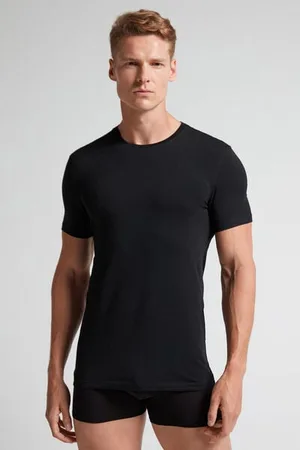 intimissimi Camiseta manga corta de algodón ajustada Hombre Tamaño M