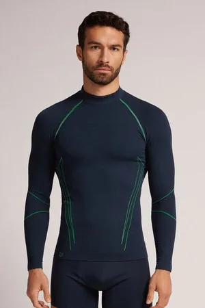 intimissimi Camiseta de Manga Larga Técnica Deportiva Hombre Tamaño L