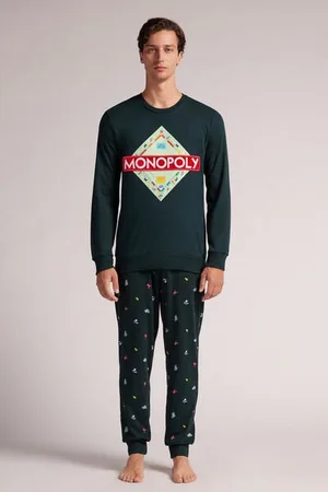intimissimi Pijama Largo de Algodón Hasbro Monopoly Hombre Tamaño S