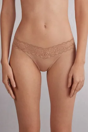 intimissimi Brasileña de Encaje y Microfibra Estilo de los Años 80 Mujer Tamaño L