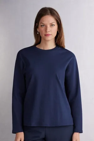 intimissimi Camiseta de Manga Larga de Algodón Mujer Tamaño L