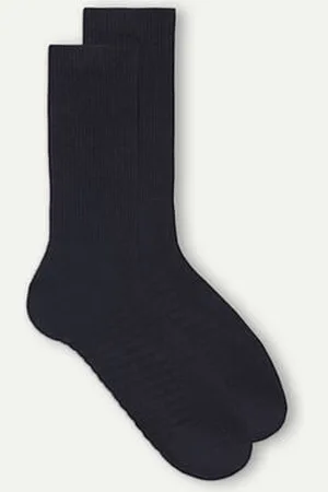 intimissimi Calcetines Cortos de Rizo Hombre Tamaño TALLA ÚNICA