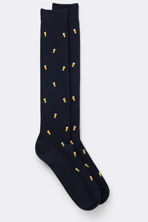intimissimi Calcetines Largos de Algodón Estampados Hombre Tamaño 40-41