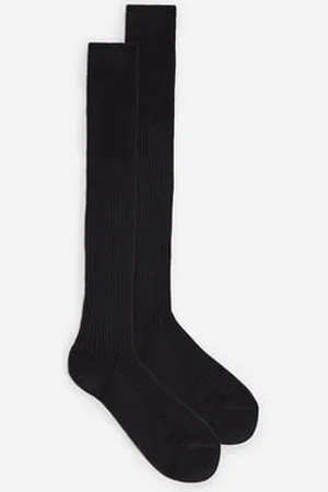 intimissimi Medias Largas de Algodón Hilo de Escocia Canalé Hombre Tamaño 44-45