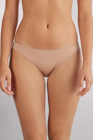 intimissimi Braguita de Talle Bajo en Microfibra Ultraligera Mujer Tamaño M