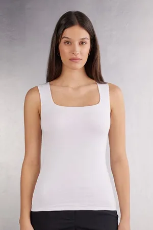 intimissimi Camiseta de Tirantes Anchos en Fresh Bamboo Mujer Tamaño S