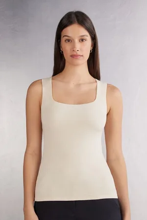 intimissimi Camiseta de Tirantes Anchos en Fresh Bamboo Mujer Tamaño L