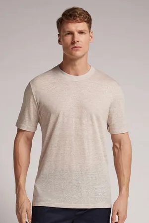 intimissimi Camiseta de Lino Hombre Tamaño S