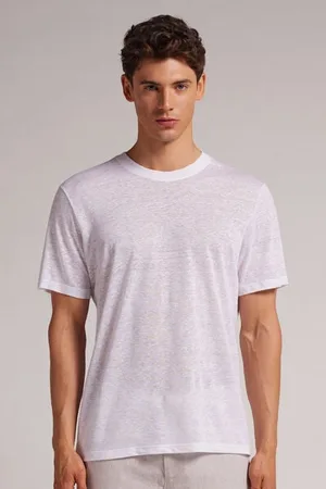 intimissimi Camiseta de Lino Hombre Tamaño M