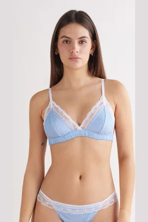 intimissimi Sujetador Triangular de Tejido de Algodón Morning Portofino Mujer Tamaño S