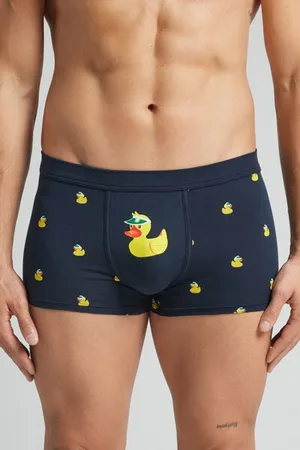 intimissimi Bóxer de Algodón Natural Fresh Estampado Patitos Hombre Tamaño 38