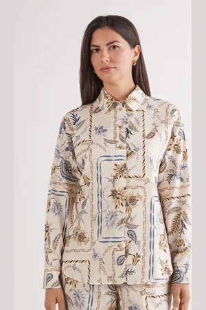 intimissimi Camisa de Lino y Algodón Italian Riviera Mujer Tamaño S