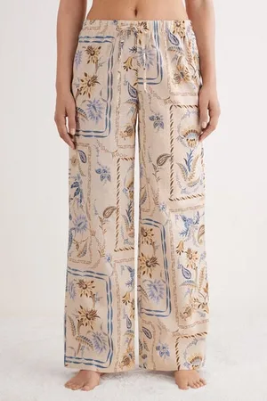intimissimi Pantalones de Lino y Algodón Italian Riviera Mujer Tamaño L