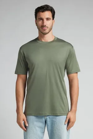 intimissimi Camiseta de Algodón Superlight Premium Mercerizado Hombre Tamaño S