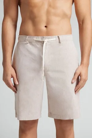 intimissimi Pantalones Cortos de Lino y Algodón Hombre Tamaño XXL