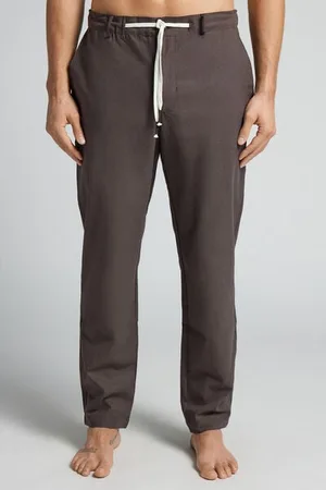 intimissimi Pantalón Largo de Lino y Algodón Hombre Tamaño XXL