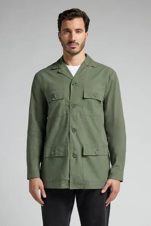 intimissimi Chaqueta Sahariana de Lino y Algodón Hombre Tamaño S