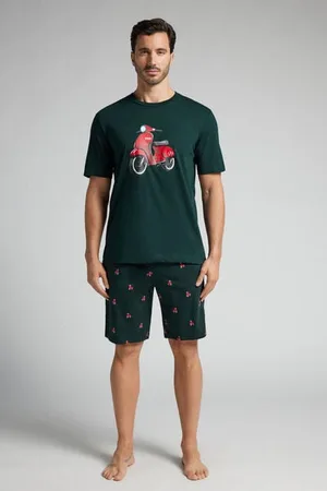 intimissimi Pijama Corto Algodón Estampado Escúter Hombre Tamaño XXL