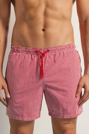 intimissimi Bañador Bóxer con Estampado de Raya Roja Hombre Tamaño XXL
