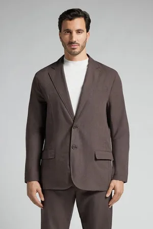 intimissimi Chaqueta de Tejido de Lino y Algodón Hombre Tamaño M