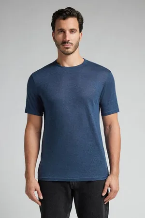intimissimi Camiseta de Lino Hombre Tamaño L