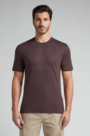 intimissimi Camiseta de Lino Hombre Tamaño S
